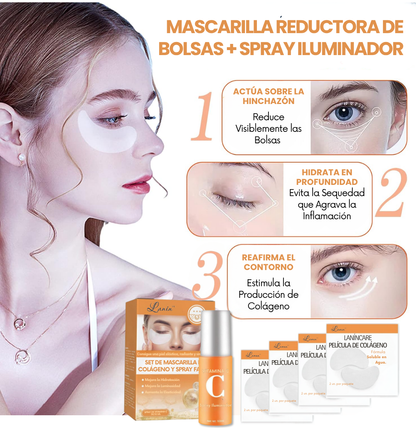 LaninCare® Oro de Colágeno + Base de Maquillaje y Brocha de REGALO