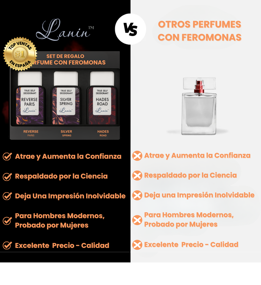 SET 3 PERFUMES LANIN FEROMAGNETIC™
