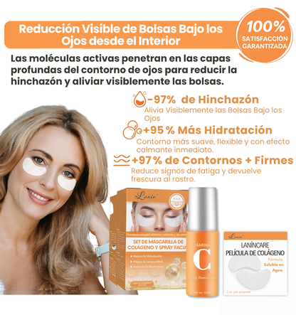 LaninCare® Oro de Colágeno + Base de Maquillaje y Brocha de REGALO