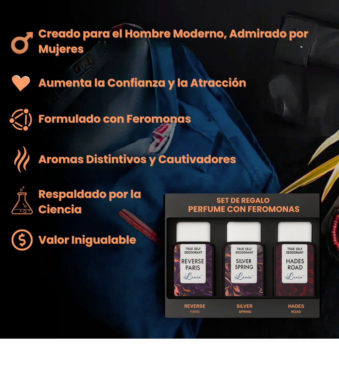 SET 3 PERFUMES LANIN FEROMAGNETIC™